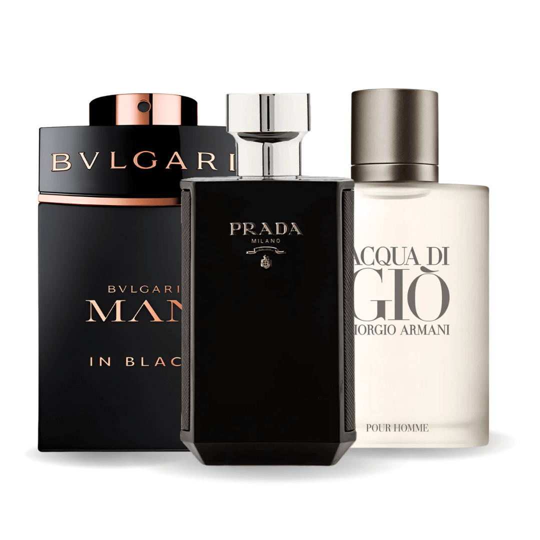 Bvlgari In Black, Giorgio Armani Acqua Di Gio a L'Homme Prada Intense