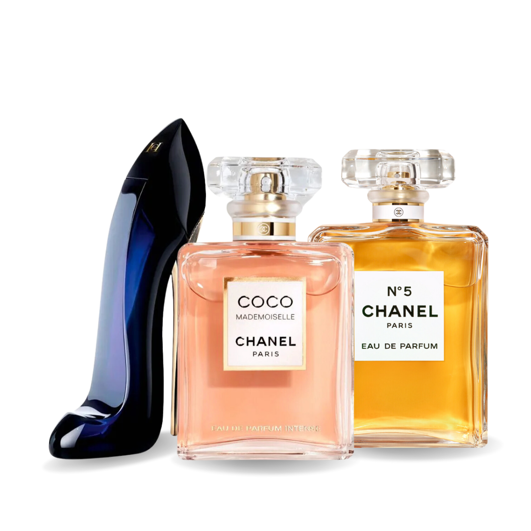 Obsahuje: GOOD GIRL, COCO MADEMOISELLE, Chanel Nº5