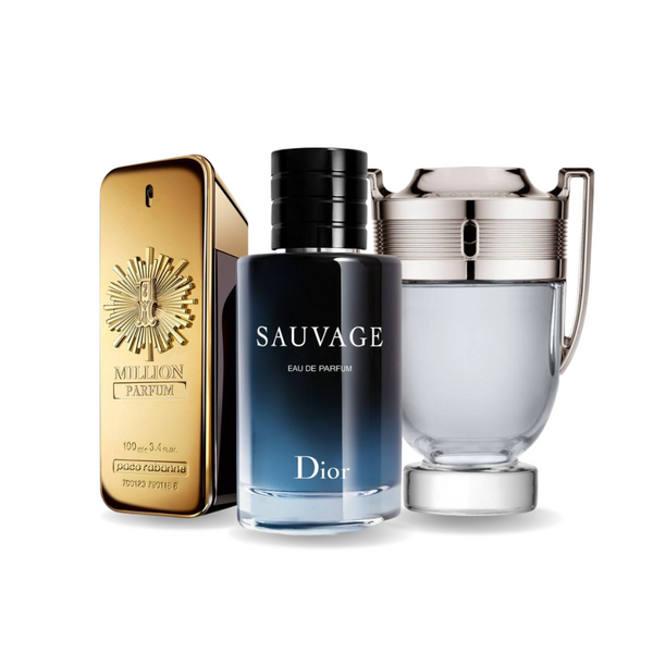 Obsahuje: Paco Rabanne ONE MILLION, Dior SAUVAGE a Paco Rabanne INVICTUS